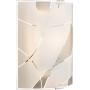 Applique rettangolare con vetro satinato decorato Globo Lighting Paranja 40403W2, 1 E27, Moderna e Luminosa: Coppolav.it