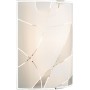 Applique rettangolare con vetro satinato decorato Globo Lighting Paranja 40403W2, 1 E27, Moderna e Luminosa: Coppolav.it