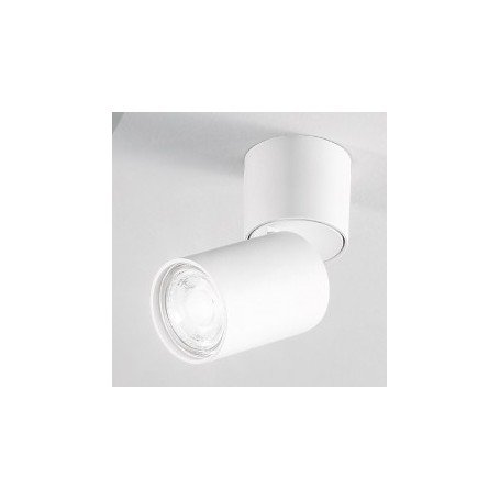 Faretto spot cilindro Bianco orientabile fino a 90° Perenz Connect 6810 B, 1 GU10, IP20, Struttura in alluminio: Coppolav.it