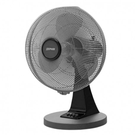 Ventilatore da tavolo Oscillante Nero Diametro 40 cm 45W Zephir ZNG40, 3 Velocità, Orientamento verticale, Silenzioso, IMQ