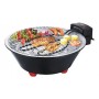 Griglia Barbecue Elettrica Tonda da tavolo BBQ con griglia da 31 cm 1250W Melchioni 118380031, Vaschetta raccogli grasso, Nera