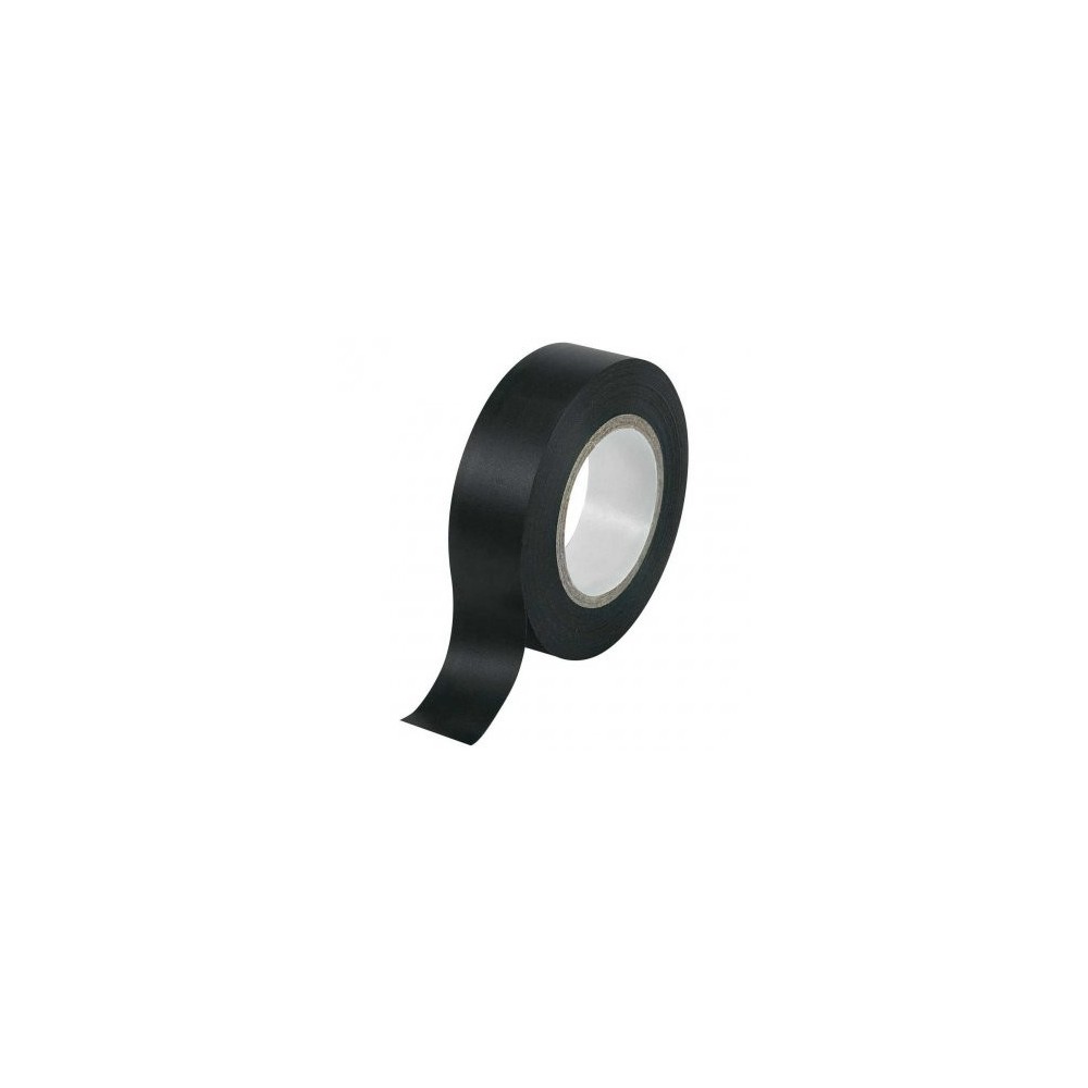 Nastro isolante elettrico nero 15 mm Contact Italia 151015NE, Rolla da 10  metri, Realizzato in PVC, Autoestinguente