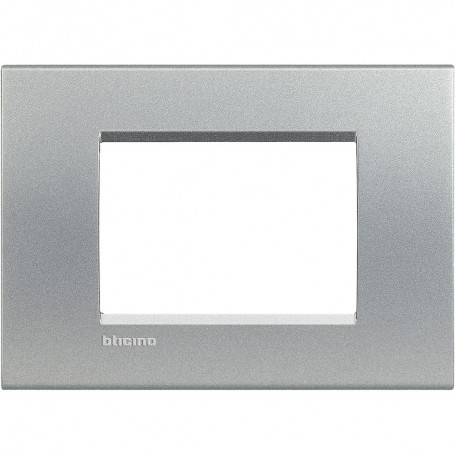 Placca Bticino Living Light LNA4803TE 3 moduli Tech, Tecnopolimero, MADE IN ITALY, Placca Quadra