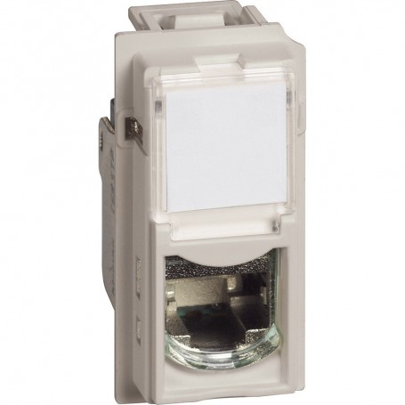 Presa LAN Bticino Living Now KM4279C6, Sabbia, RJ45, Categoria 6 UTP, Connessione TOOLLESS IDC, 1 Modulo, MADE IN ITALY