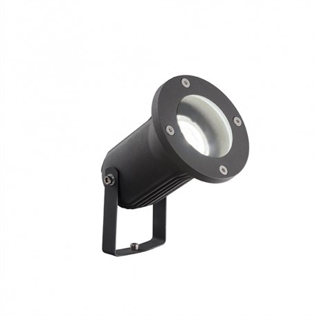 Faretto da parete per esterni Isyluce 549 G Antracite, 1 GU10, IP54, Orientabile, Struttura in alluminio